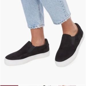 Just Fab Eloise Sneakers Black Micro Size 8.5